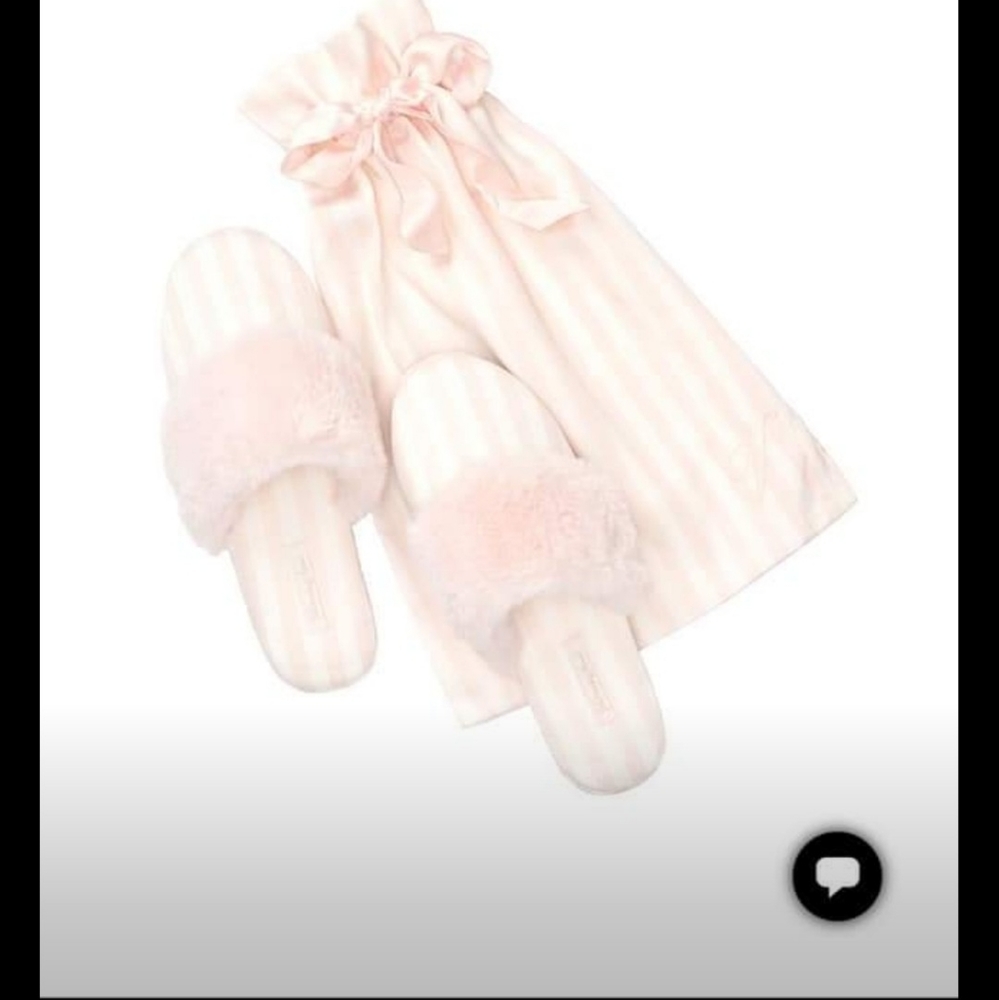 NWT Victoria Secret Satin Slippers